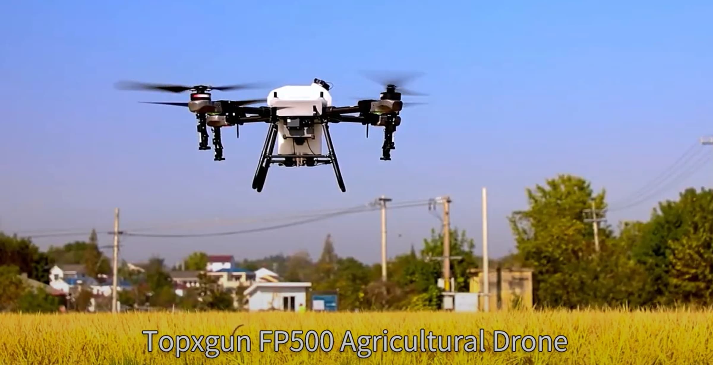 Drone agrícola Topxgun FP500 para pulverização, espalhamento, semeadura e mais carga útil máxima de 40 kg