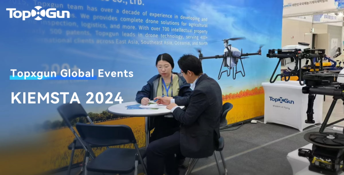 Topxgun traz drones agrícolas FP600 e FP300E para a KIEMSTA 2024 em Daegu, Coreia do Sul