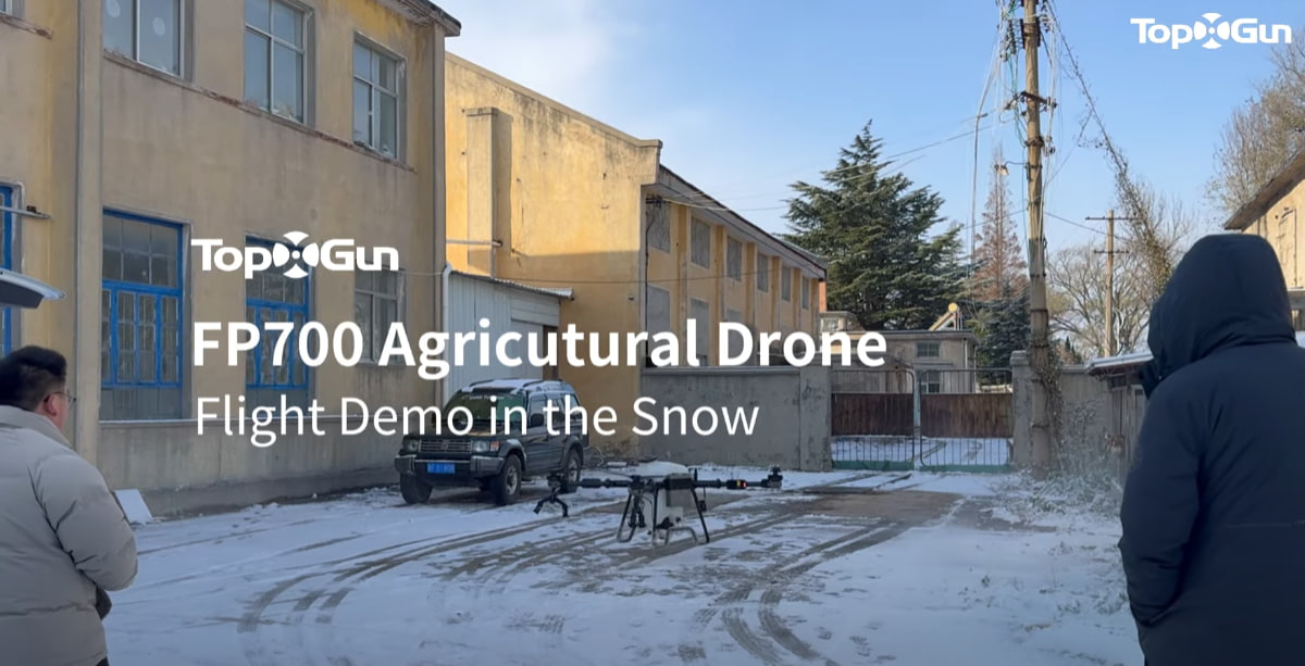 Drone agrícola Topxgun FP700 | Voo de teste na neve!