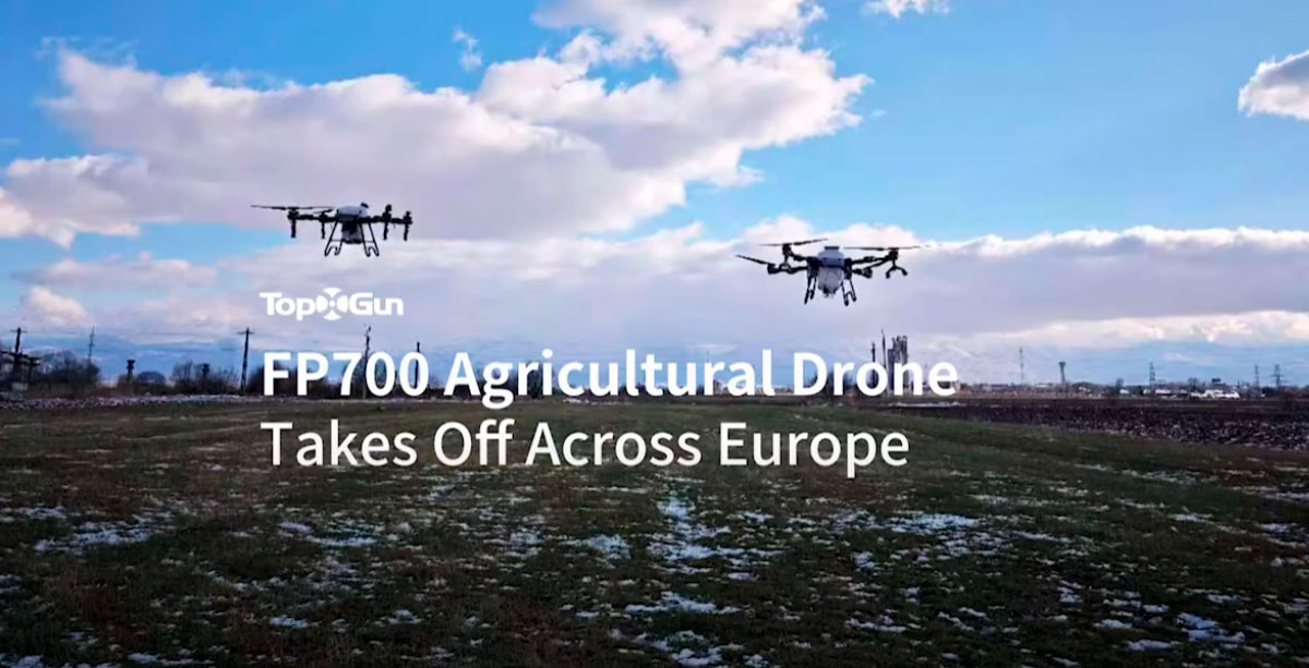 Drone Agrícola Topxgun FP700 | Demonstração de Voo de Drone Agrícola na Europa