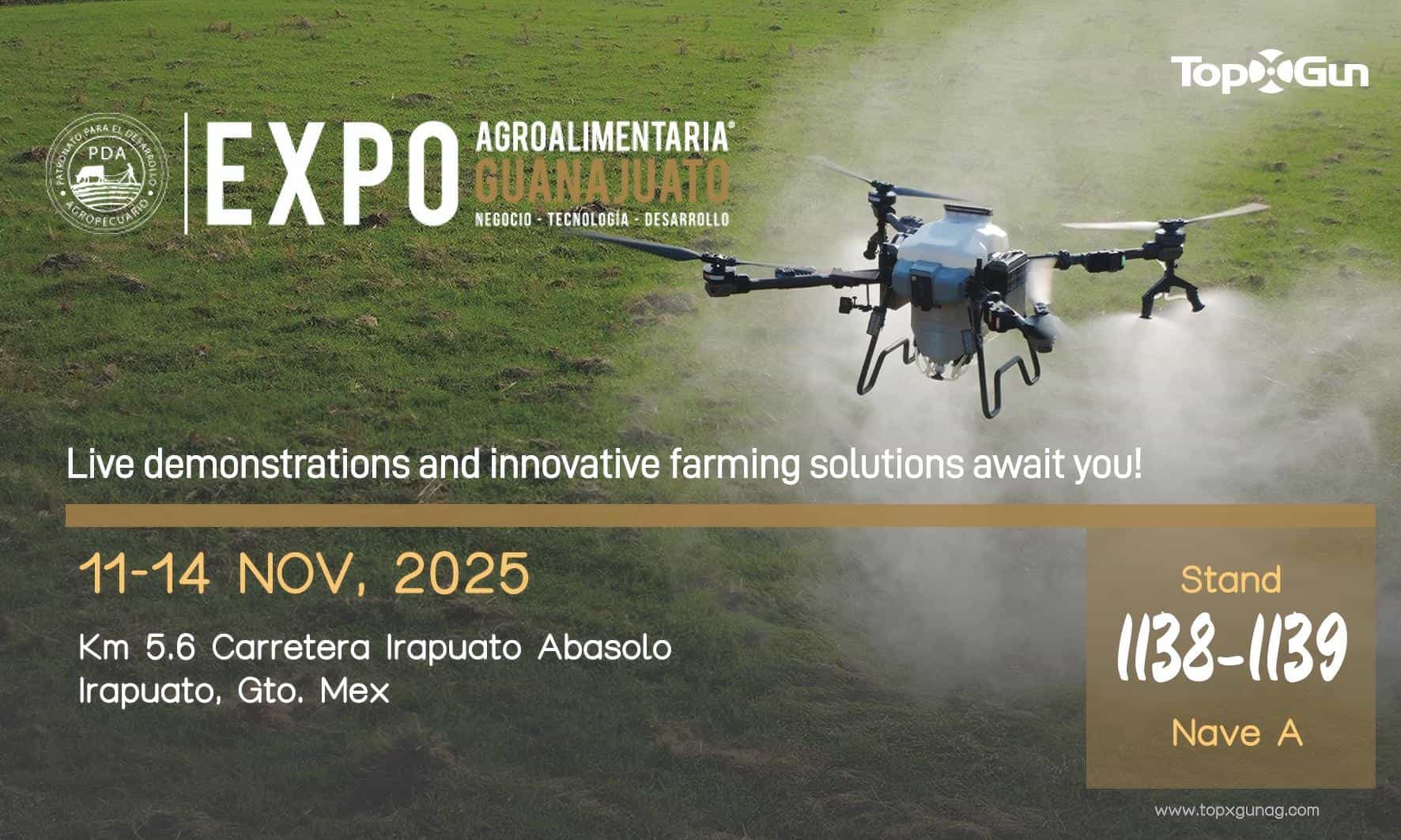 Topxgun estará na Expo Agroalimentaria Guanajuato 2025