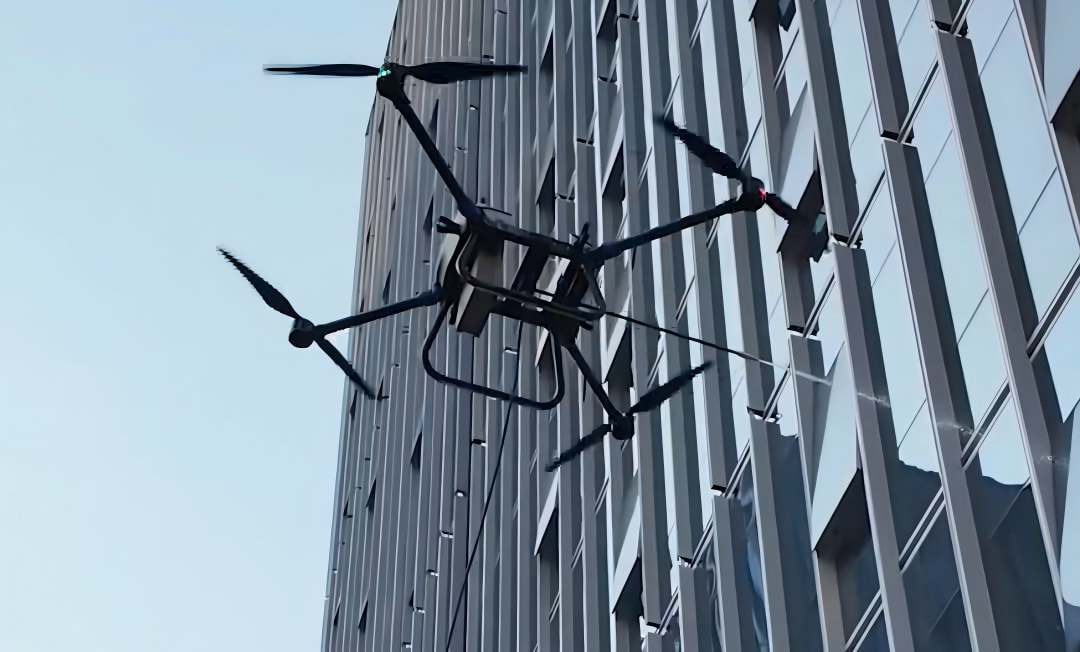 TopXGun C15 Cleaning Drone High-rise facade window cleaning drone